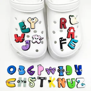 26PCS Alphabet Croc Charms Shoe Decoration Charms For Clog Sandals, Shoe... - Jinjiang Naike Promo Shoe Charms Factory