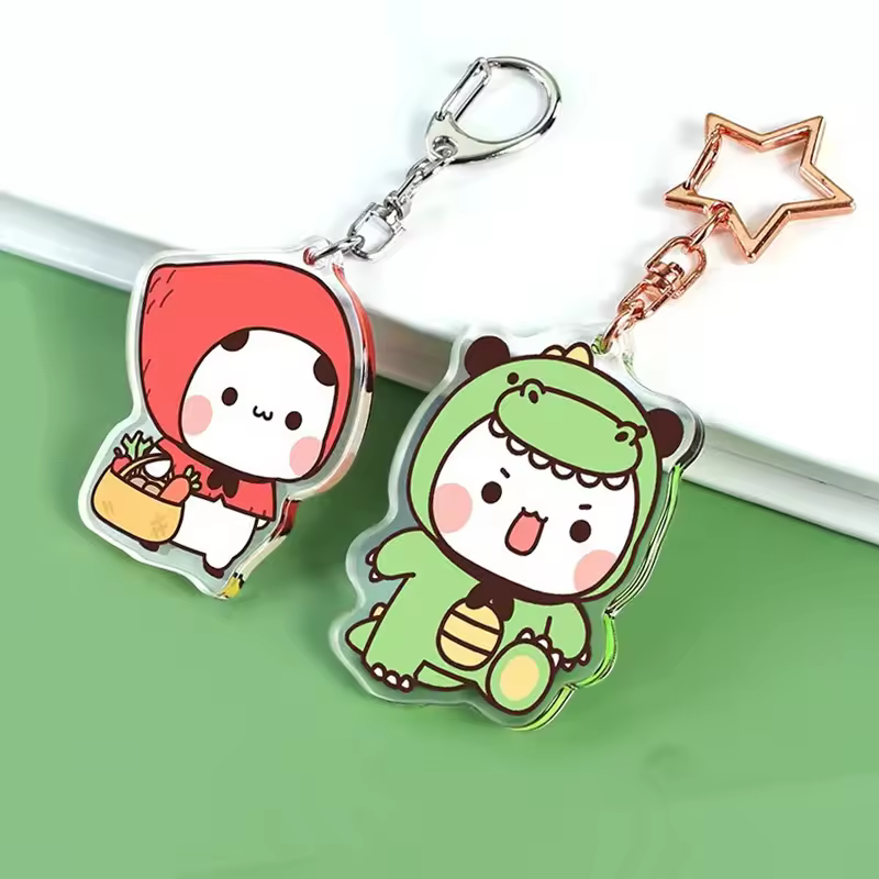 Acrylic Keychain Laser Cut Plastic Diy Customised Clear Printed Anime Gl... - Jinjiang Naike Promo Shoe Charms Factory