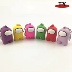 Among Us Keychain Doll PVC Space Werewolf Kill Game Keychain - Jinjiang Naike Promo Shoe Charms Factory