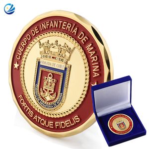 Metal Crafts 3D Logo Soft Enamel Challenge Coin Us Chile Germany Morale... - Jinjiang Naike Promo Shoe Charms Factory