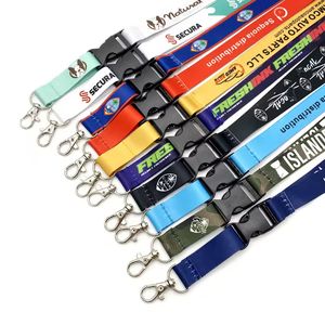 Gift Printed Ribbon Sublimation Lanyard Strap, Cheapest Nylon Lanyard Po... - Jinjiang Naike Promo Shoe Charms Factory