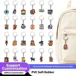 DIY Vintage Western PVC Personalized Keychain - Jinjiang Naike Promo Shoe Charms Factory