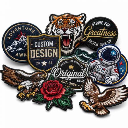 Custom High-Density Computerized Embroidery Patches - Jinjiang Naike Promo Shoe Charms Factory
