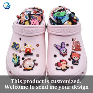 Fashion DIY Classic 3D PVC Accessory Women Men Black Clogs Bad Bunny Clo... - Jinjiang Naike Promo Shoe Charms Factory