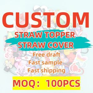 Fun And Safe Silicone Tumbler Straw Topper For Children - Jinjiang Naike Promo Shoe Charms Factory