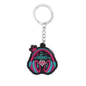 Keychain Plastic Schoolbag Pendant Gifts Cute PVC Keychains Music - Jinjiang Naike Promo Shoe Charms Factory
