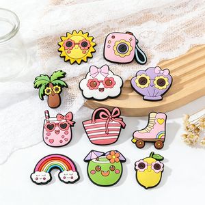 PVC Fresh Cool Summer Holiday Summer By The Sea Clog Shoe Charms - Jinjiang Naike Promo Shoe Charms Factory