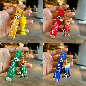 In Stock World 2026 Cup Rubber Balls Llaveros Personalizados Souvenir Gi... - Jinjiang Naike Promo Shoe Charms Factory