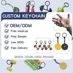Miniature Heavyweight Gym Kettlebell PVC Keychain - Jinjiang Naike Promo Shoe Charms Factory