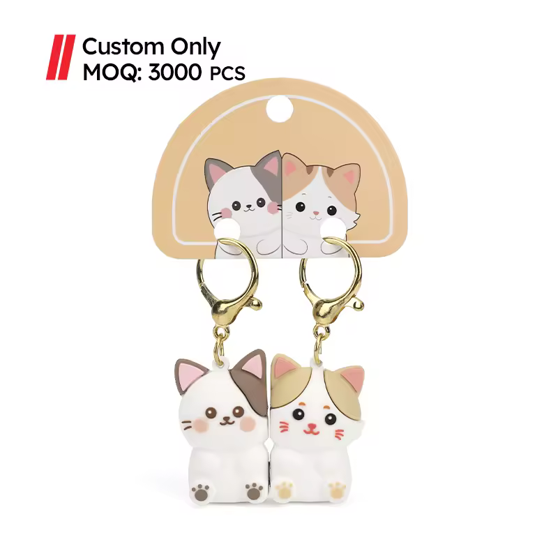 MOQ 3000 Pcs Business Gift Silicone Carabiner Keychain Make Your Own Cut... - Jinjiang Naike Promo Shoe Charms Factory