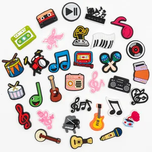 Music Croc Charms 32PCS Rapper Croc Charms Music Croc Pins Shoe Charms C... - Jinjiang Naike Promo Shoe Charms Factory