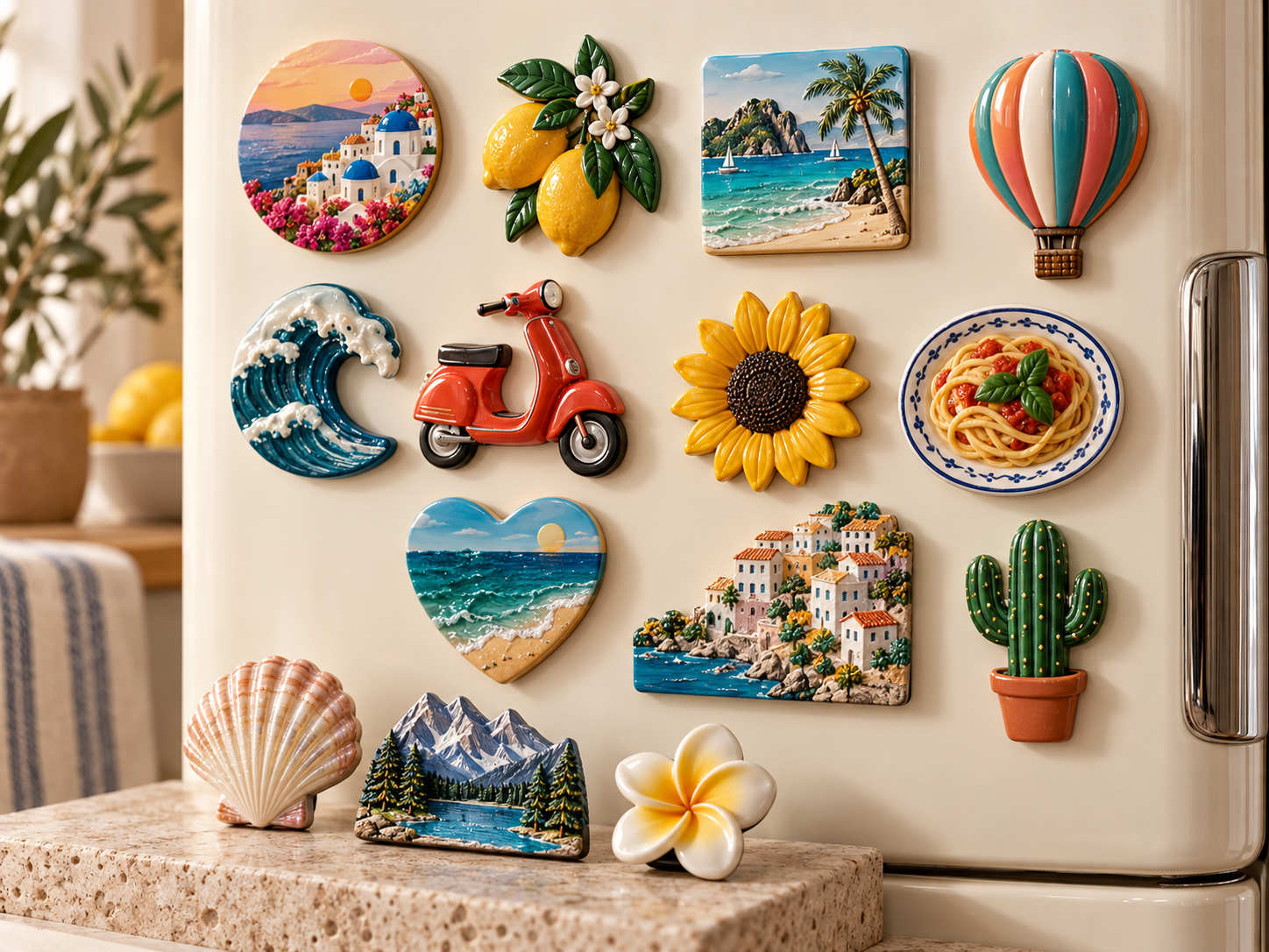 Naike 3D Relief Multi-Layer Soft PVC Souvenir Fridge Magnet - Jinjiang Naike Promo Shoe Charms Factory