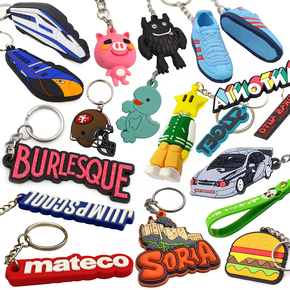 OEM Business Gift Keychain Logo Soft 2D 3D PVC Keychain Personalized Cut... - Jinjiang Naike Promo Shoe Charms Factory