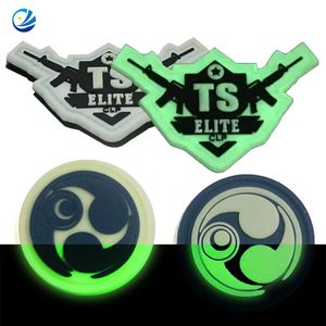 2D/3D PVC Patch Skull Glow In The Dark Soft PVC Rubber Patch - Jinjiang Naike Promo Shoe Charms Factory